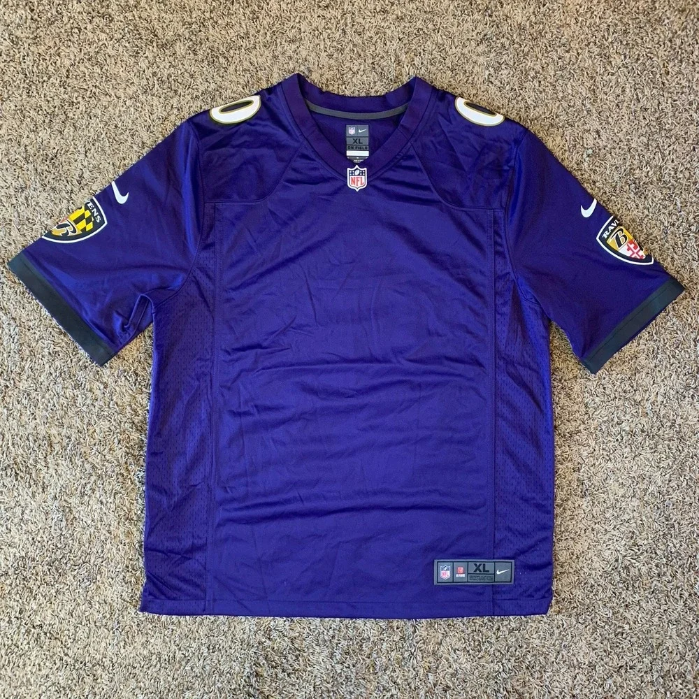 Nike Baltimore Ravens Jersey Mens XL NFL On Field Roquan Smith #0 Blank Front